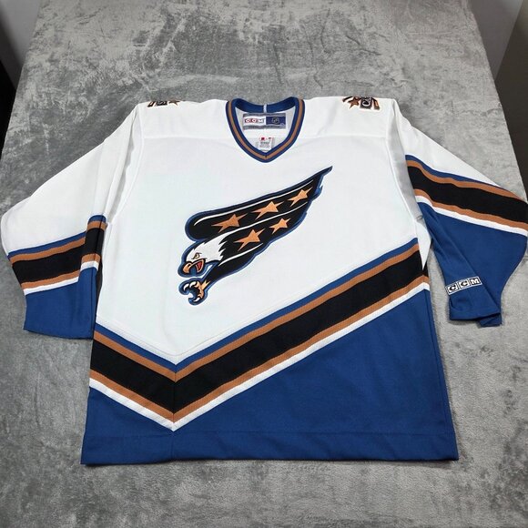 CCM Other - Vintage Washington Capitals Jersey Mens XL White Screaming Eagle NHL 90s CCM